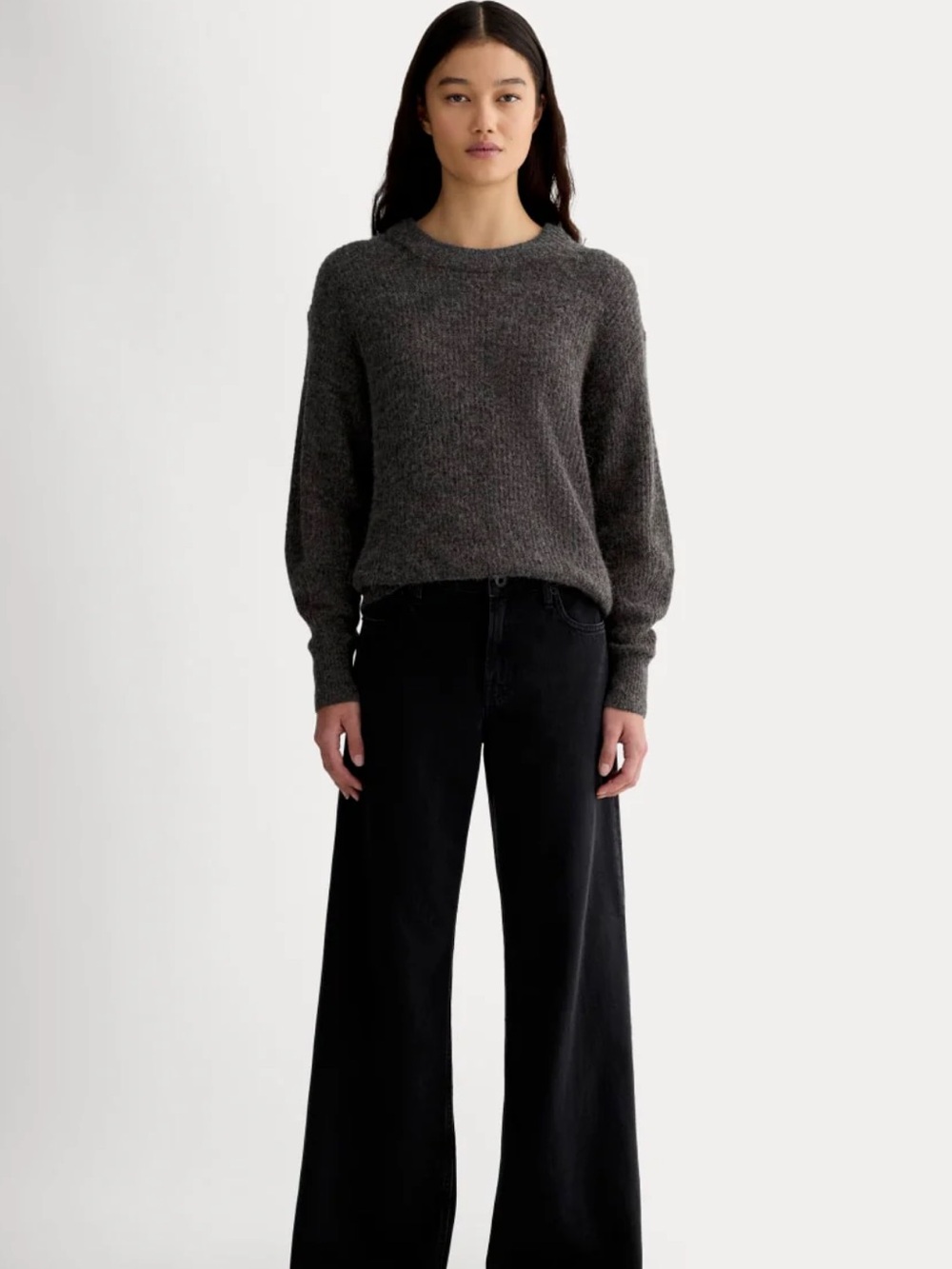 Everlane cocoon crew alpaca size small